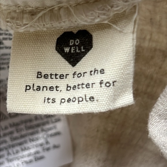 Madewell Shorts 3X Plus Stone Clean Pull On Linen Cotton Blend EUC - Picture 9 of 9